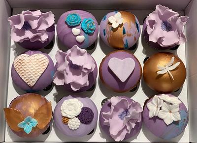 Abstract Love Cupcakes - Cake by Sugar by Rachel
