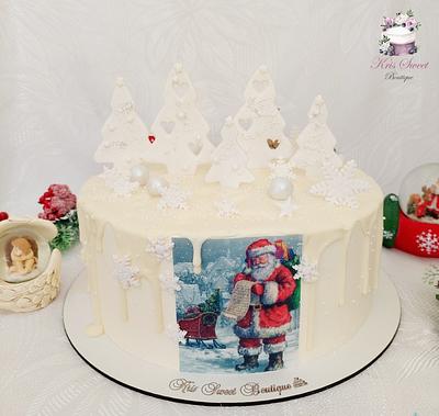 Santa Clause is here 🎅 - Cake by Kristina Mineva