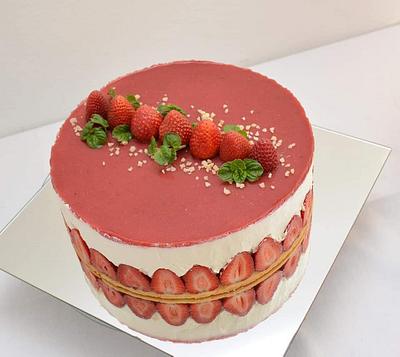 Strawberry cake - Cake by Anica 