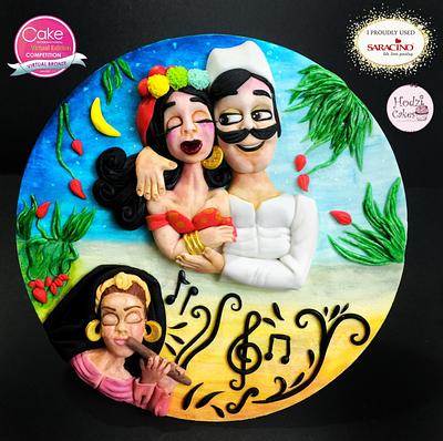 Egyptian folcloric couples-Cake international March 2021 - Cake by Hend Taha-HODZI CAKES