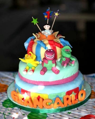 barney and friends birthday cake - Cake by funni