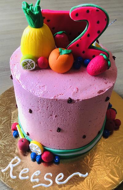 Two-ti Frutti Birthday - Cake by MerMade
