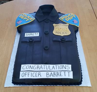 Police Uniform Cake - Cake by Melissa D.