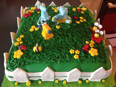 Garden cake for my sons second birthday - Cake by Dimitra Mylona - Sweet Zoe Cakes