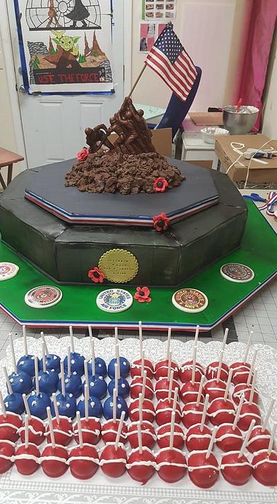 Veterans Day  Cake  - Cake by Wendy Lynne Begy