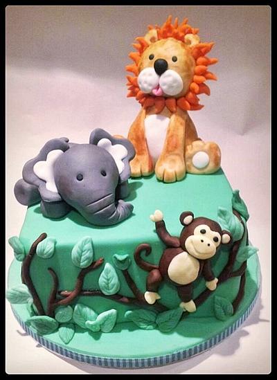 The Lion, the Elephant and the Monkey  - Cake by Time for Tiffin 
