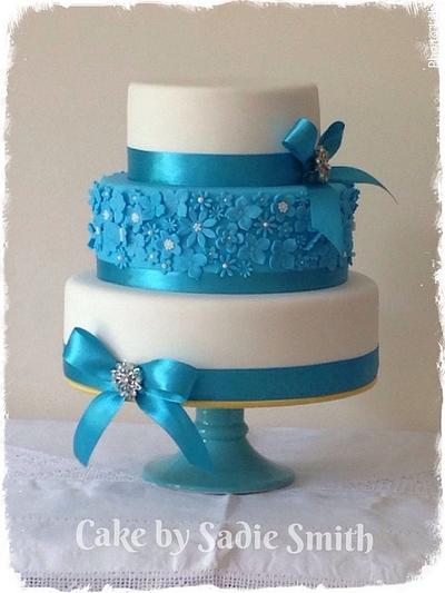 Turquoise Wedding Cake - Cake by Sadie Smith