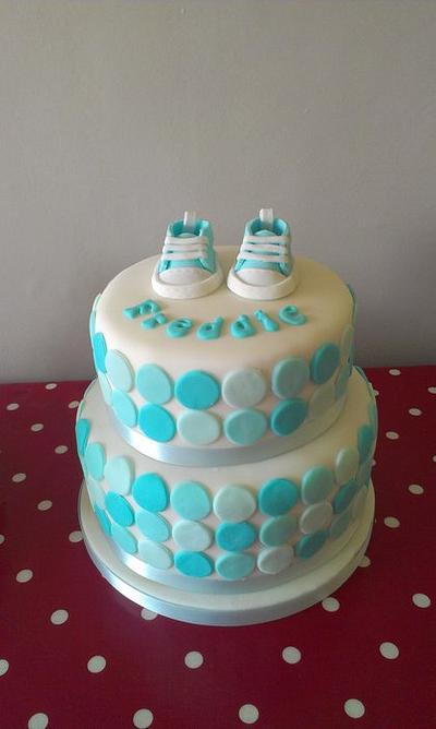 Boys christening cake - Cake by Amy