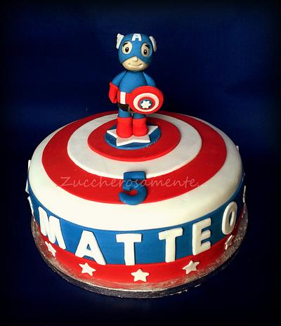 Captain America cake - Cake by Silvia Tartari