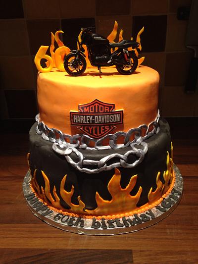Harley Davidson cake - Cake by Lou Lou's Cakes