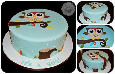 Owl cake! - Cake by YummyTreatsbyYane