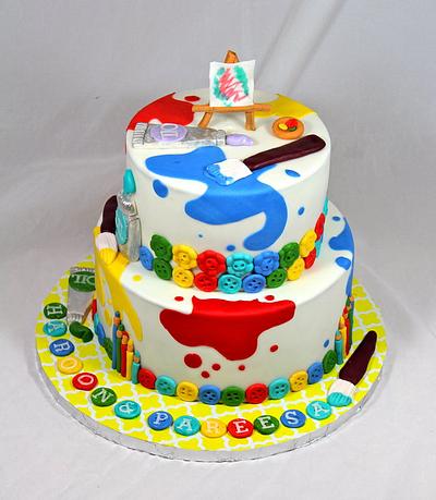 Paint kids cake - Cake by soods