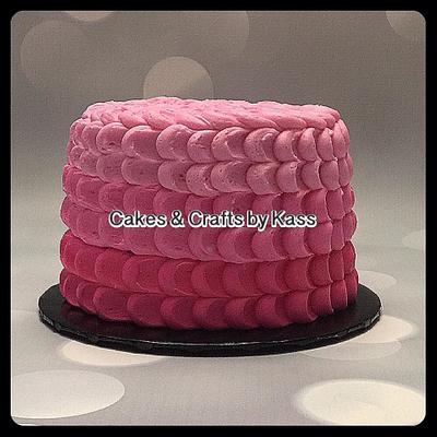 Ombre Petal Smash Cake - Cake by Cakes & Crafts by Kass 