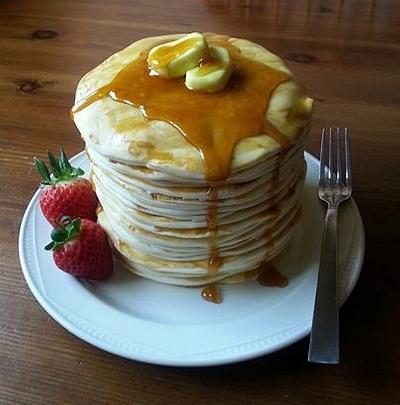 Pancake Coffee & Cream Cake - Cake by Tracey