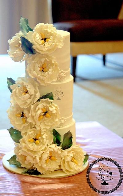Classic White Wedding Cake - Cake by Slice of Heaven By Geethu