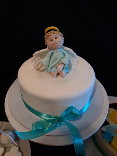 Little Angel Christening Cake - Cake by Cristina Arévalo- The Art Cake Experience
