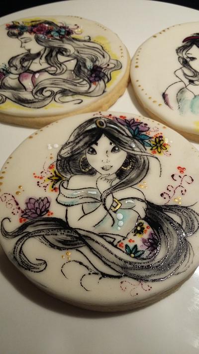 Hand Painted Princess Cookies - Cake by Cristina Arévalo- The Art Cake Experience