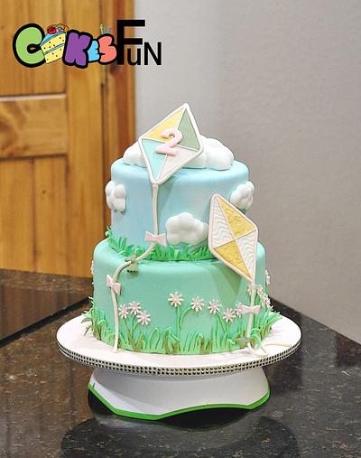 Kites and Clouds - Cake by Cakes For Fun