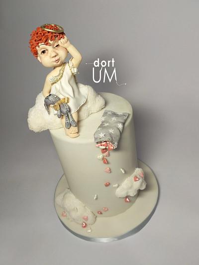 Tired Valentines angel - Cake by dortUM
