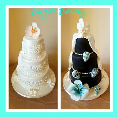 Two sided Wedding cake   - Cake by Birgit