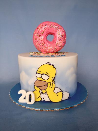 Homer Simpson cake - Cake by Layla A