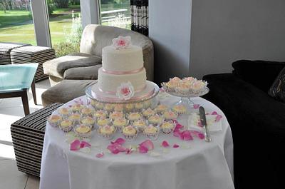 Elegant Rose Wedding Cake - Cake by Sweet Blossom Cakes