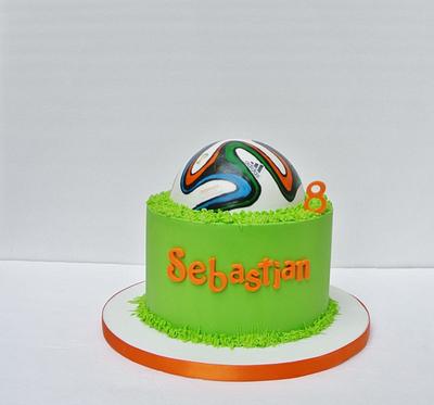Brazuca soccer ball - Cake by eunicecakedesigns