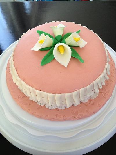 Calla Lily Cake - Cake by kd8jcy