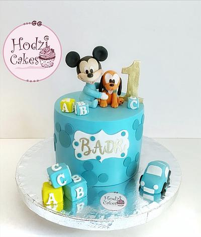 Baby Mickey Cake - Cake by Hend Taha-HODZI CAKES