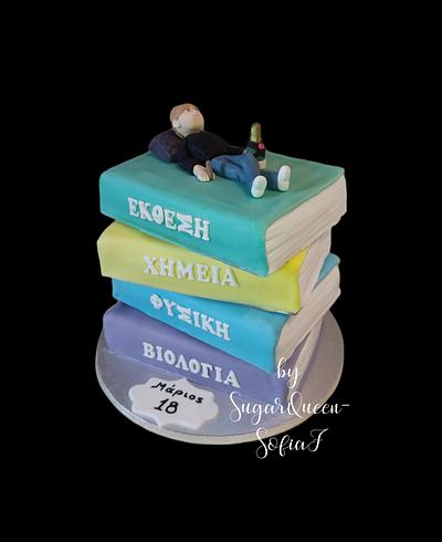 Reading for examination 😁 - Cake by Sofia Frantzeskaki