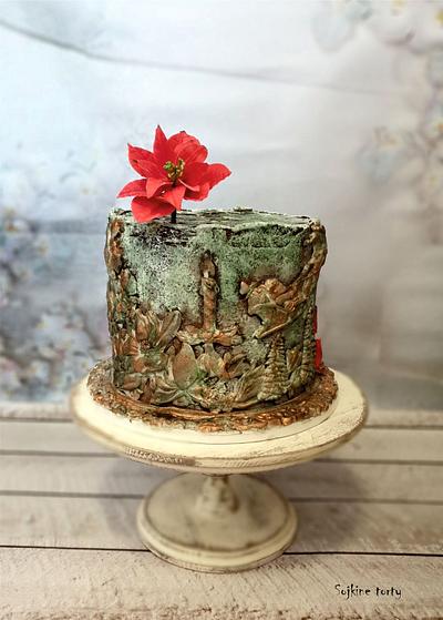 Christmas rose:) - Cake by SojkineTorty