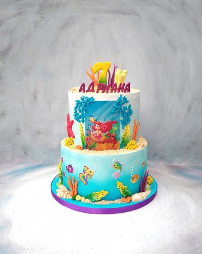 Ariel theme - Cake by Dari Karafizieva
