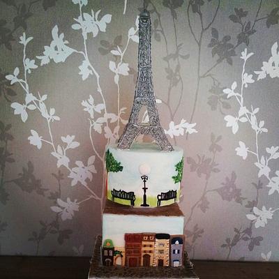 eiffel tower cake - Cake by Amaliacakes
