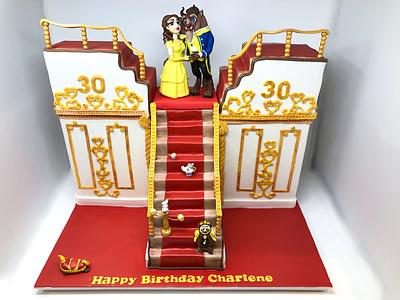 Beauty & The Beast Cake  - Cake by Juliettes' Cakes Ltd