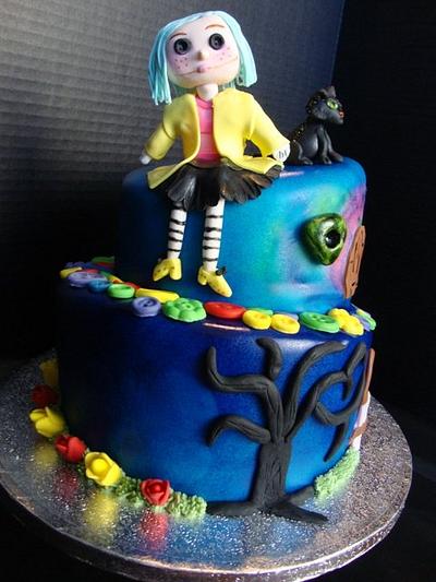 Coraline Birthday Cake - Cake by SongbirdSweets