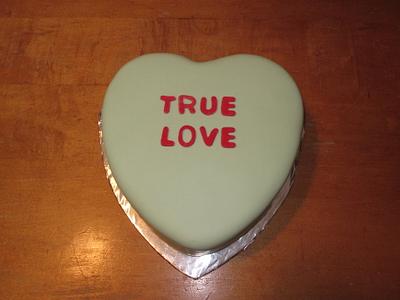 Conversation Heart Cake - Cake by Kimberley Jemmott