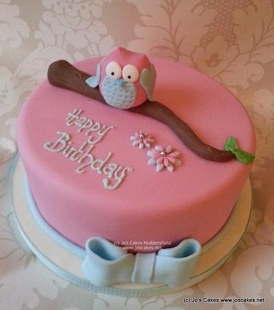 Cute Owl Birthday Cake - Cake by Jo's Cakes