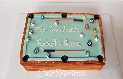 Pool Table Birthday Cake - Cake by Donna Tokazowski- Cake Hatteras, Martinsburg WV