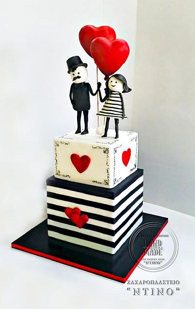 "Lovers" Wedding Cake - Cake by Aspasia Stamou