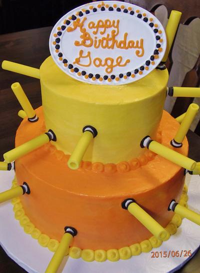 Nerf dart cake in buttercream - Cake by Nancys Fancys Cakes & Catering (Nancy Goolsby)