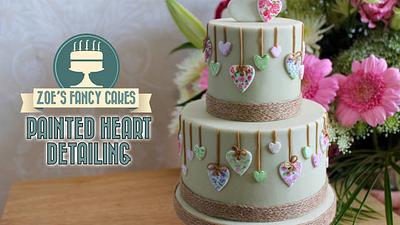 Geometric Cake Hearts Tutorial 