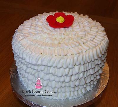 Buttercream Ruffles - Cake by Rock Candy Cakes