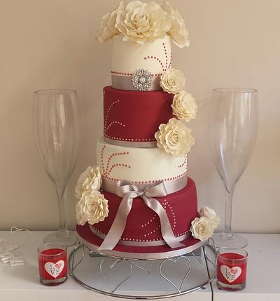 Wedding cake xx - Cake by My Darlin Cakes