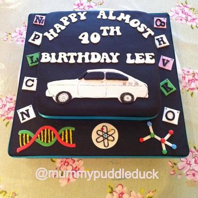 Almost 40th birthday cake - vintage VW - Cake by Mummypuddleduck