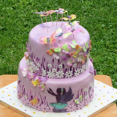 Butterfly fairy - Cake by Eva Kralova