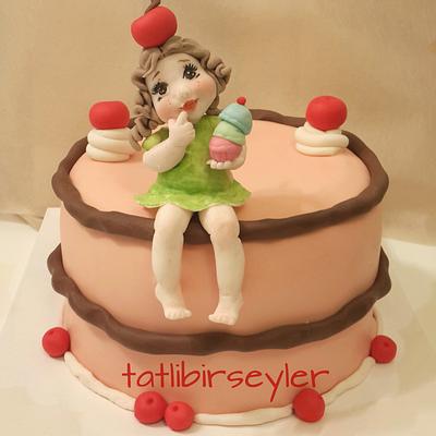 little cherry cake - Cake by tatlibirseyler 