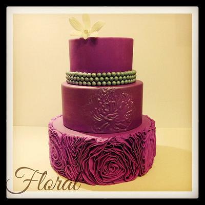 Floral wedding - Cake by Diana
