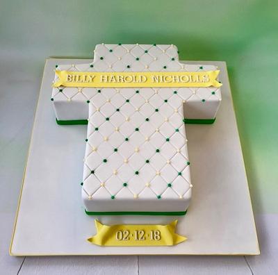 Norwich City FC Christening Cake - Cake by Canoodle Cake Company
