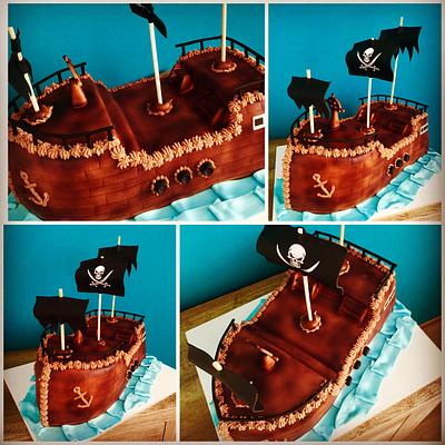 Pirate ship - Cake by Dolce Follia-cake design (Suzy)