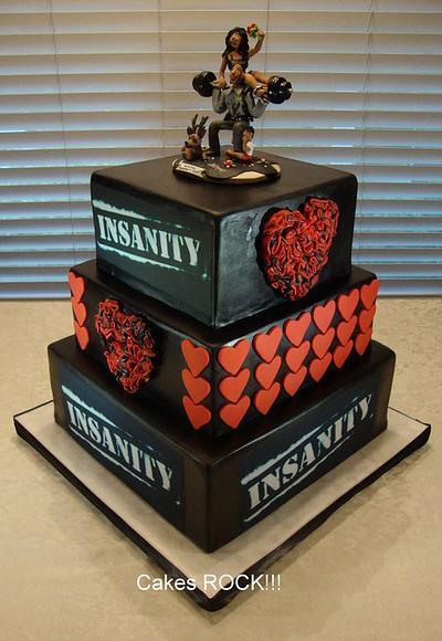 "Insanity" Wedding Cake - Cake by Cakes ROCK!!!  
